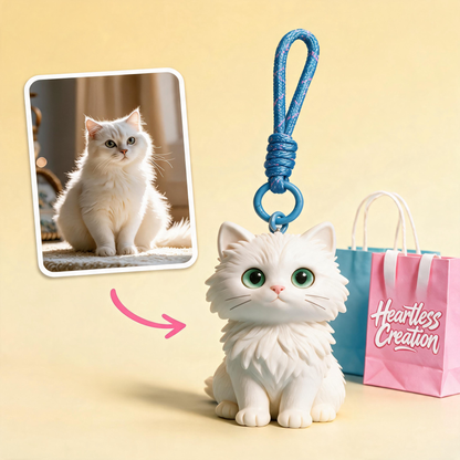 Custom 3D-Printed Chibi Photo Keychain
